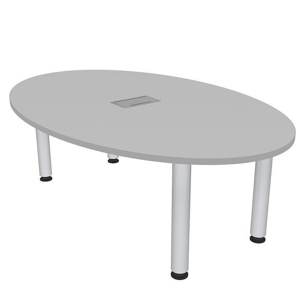 45.25 in W, 71.5 in L, 29 in H, Engineered Wood Top, Grey